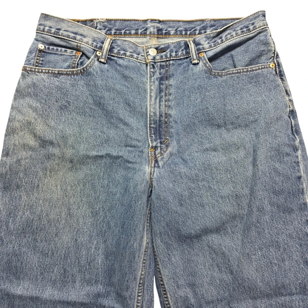 Y2K Baggy Skate Loose Tapered 560 Jeans Mens 38x32 Blue Levi's 00560-4891